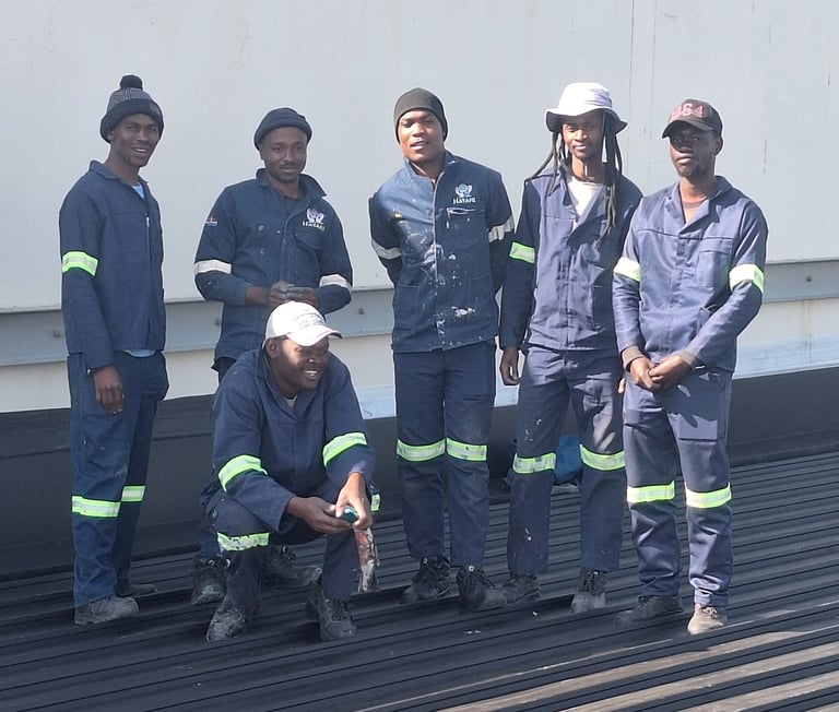 Environmental Pro Construction Team, Bloemfontein roof project