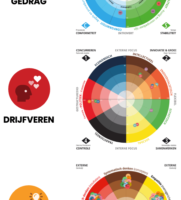 DISCOVER voor teamontwikkeling, DISCOVER teamwielen