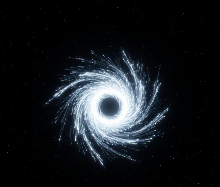 a black hole in the center of a black hole