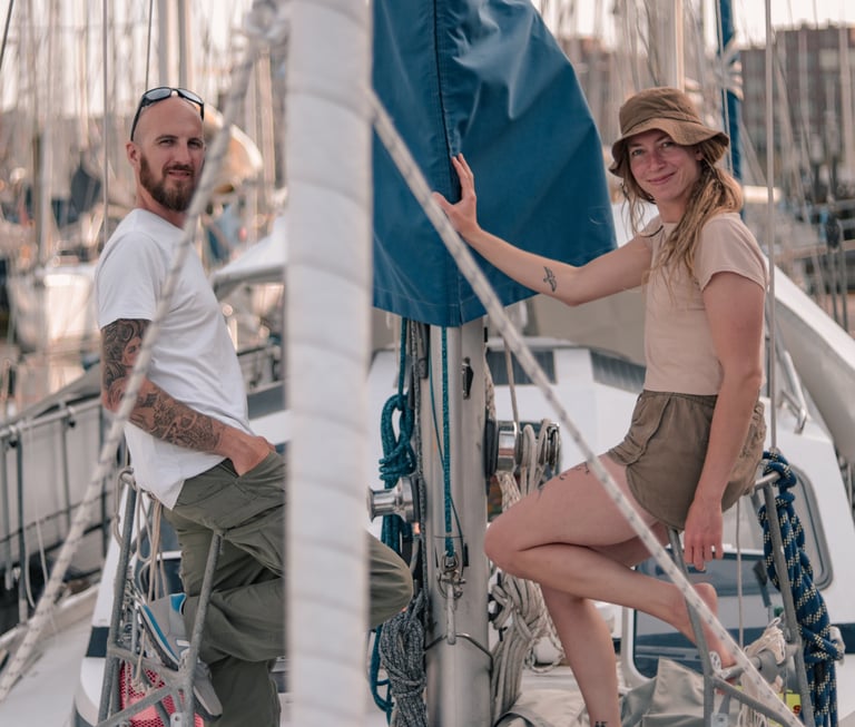 Laura und Arne auf ihrer Weltumsegelung mit der Moana