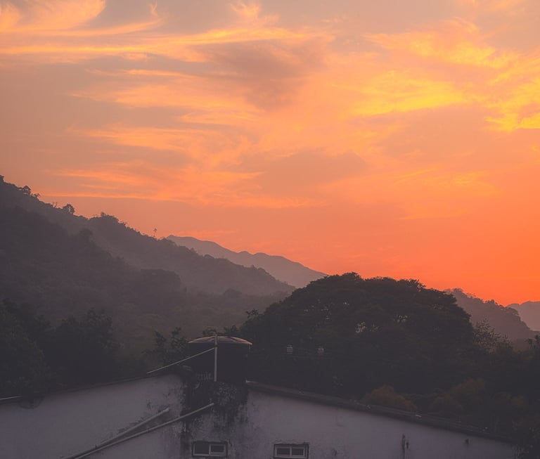 Sunset in Minca in Colombia's jungle