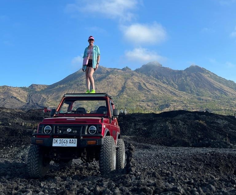 black lava mount batur