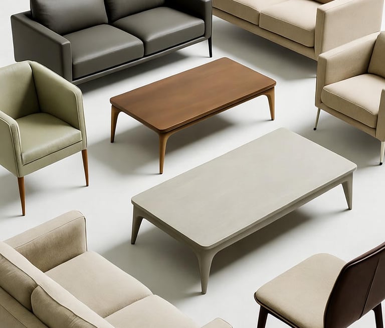 Handcrafted designer furniture by Apex Furniture, highlighting refined craftsmanship, premium