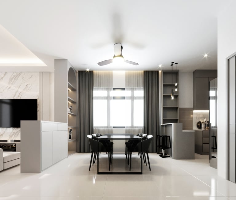 Create your dream home with top-rated interior design services in Johor Bahru. Contact Tenft Design 
