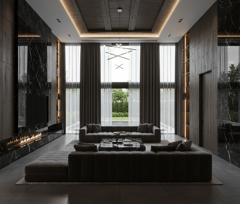 Emirates hills living room by HavenVolt