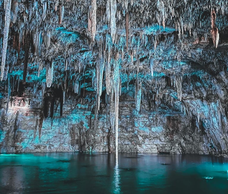 Cave with underground lake