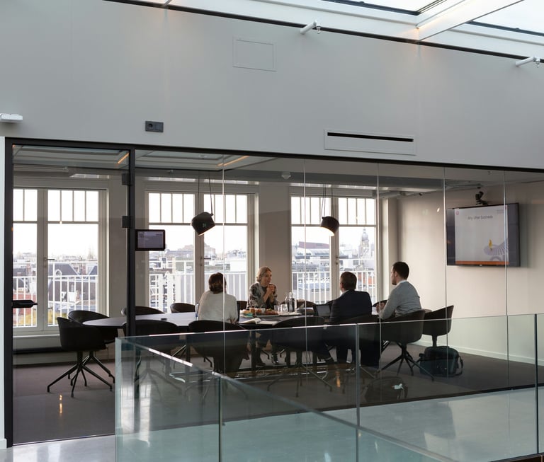 Team of consultants providing services