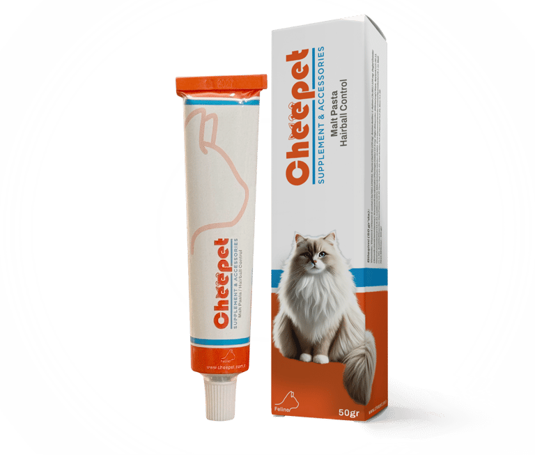 Cheepet kedi maltı kutu ve tüp ambalaj ürün görseli