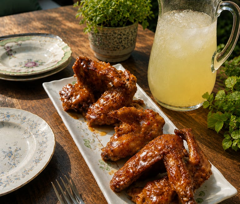 Crispy fried Lemon Chili Wings