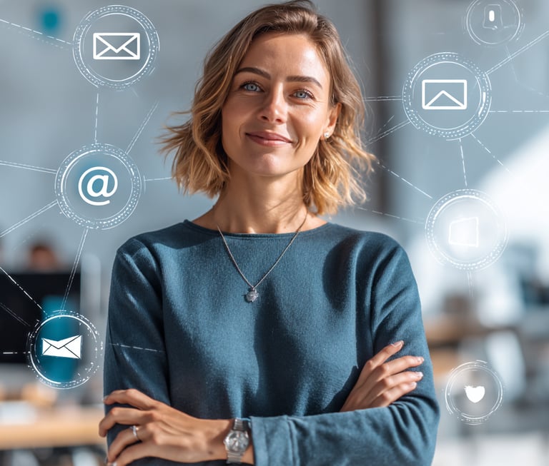 owner using automated administrative system with AI tools and implemented workflow logic - free from time-consuming tasks.
