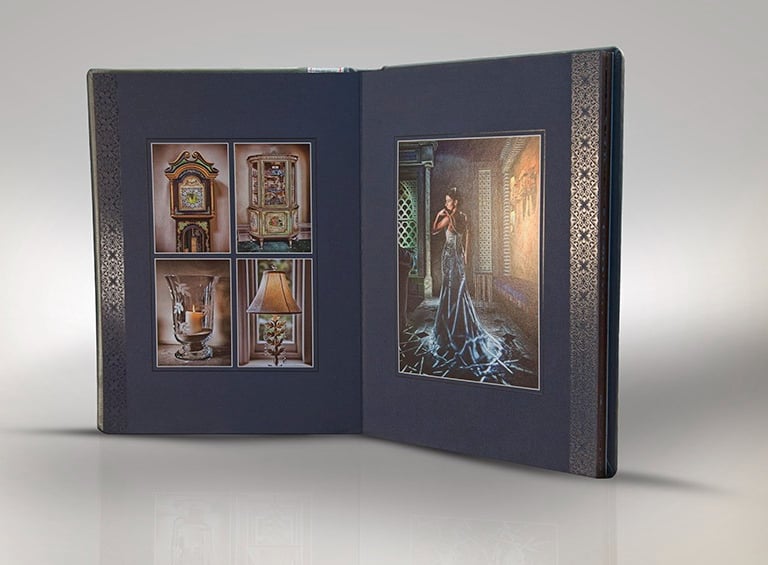 Henrickphoto presentation de livre album photo avec page de vernis digital