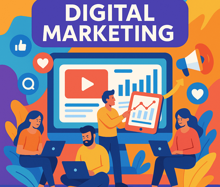 image showing the importance of digital marketing and the easily available tools for it