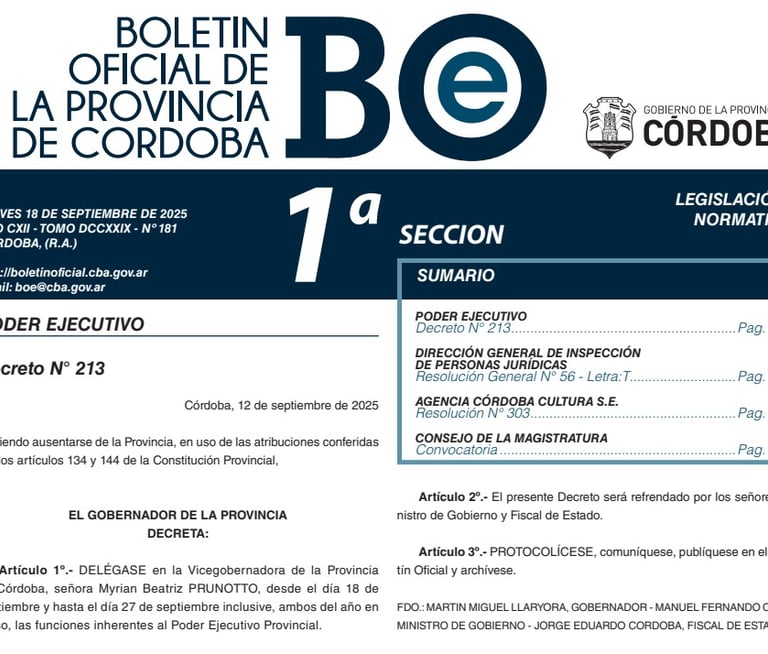 Boletín oficial ce Córdoba publicar