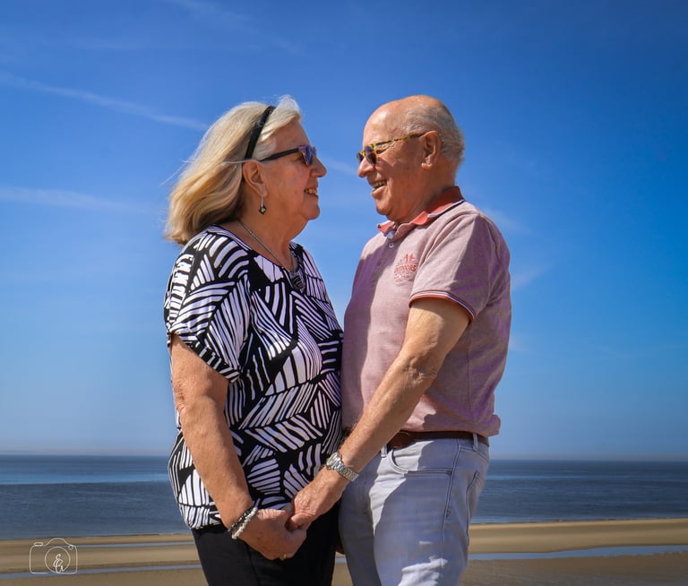 Fotoshoot aan het strand