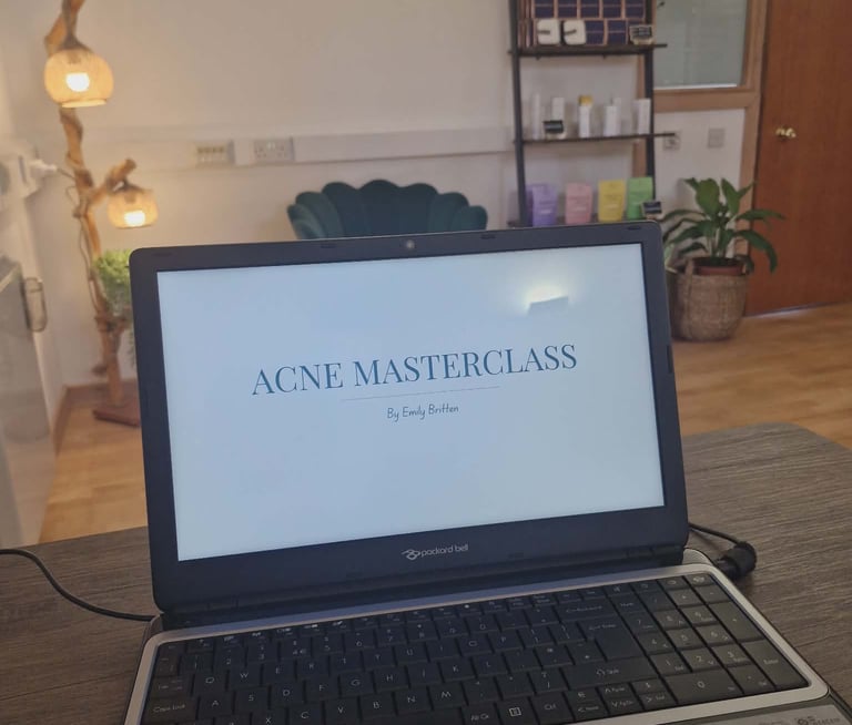 Emily Britten acne masterclass for skin education and acne understanding