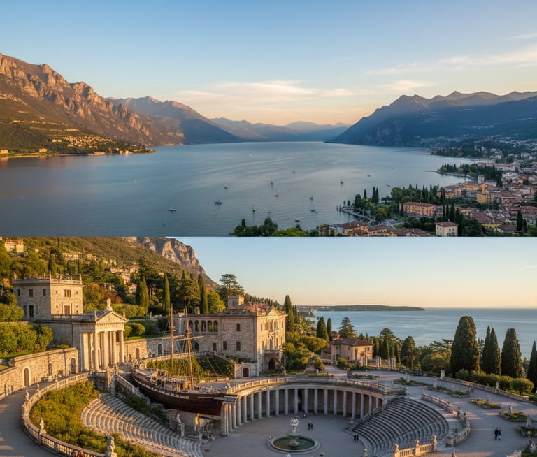 ago di Garda e Vittoriale degli Italiani di Gardone Riviera