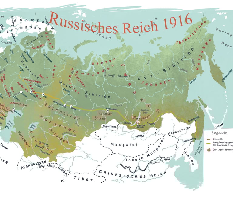 Siberian Chronicles graphic projects by Seseg Illustration. German soldier in WW1