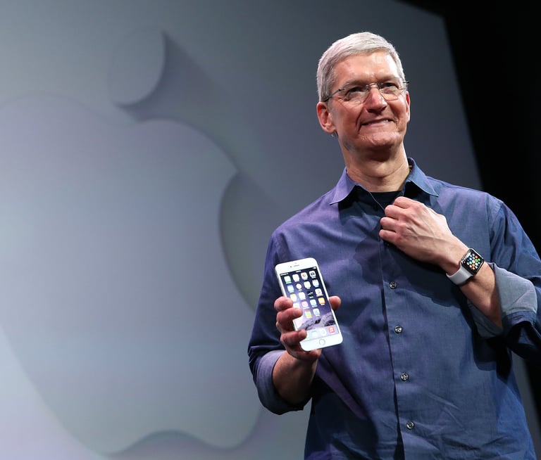 Tim Cook apresentação da Apple