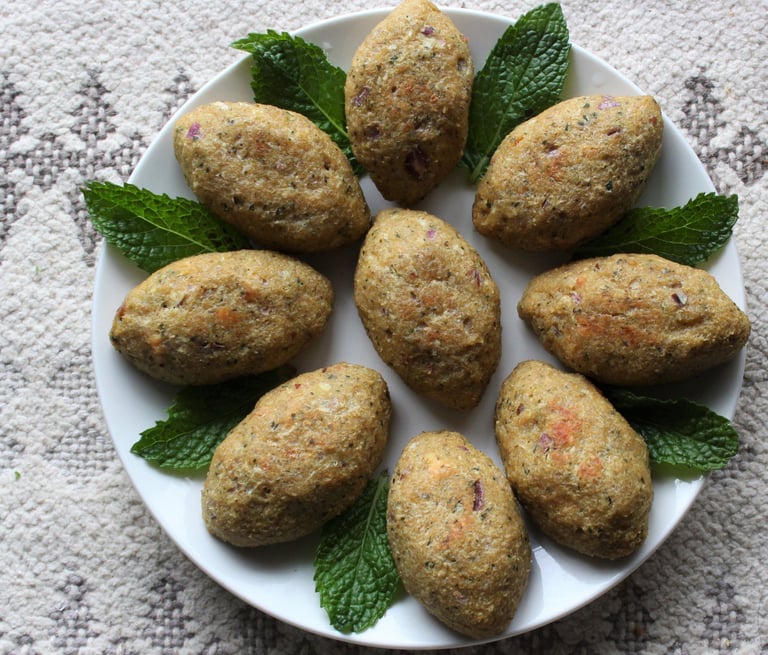 Atlantic Salmon Comfort Kibbeh Balls