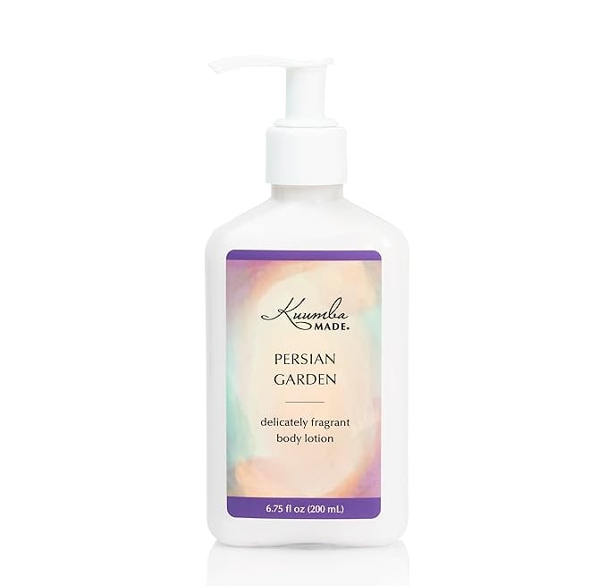 a bottle of persian garden body lotion