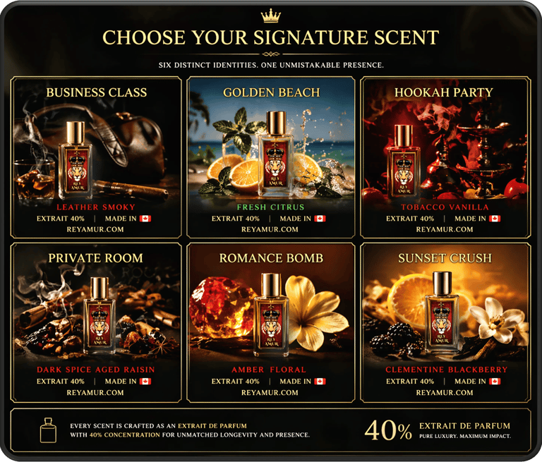 Discover your scent concept REYAMUR fragrance identity system