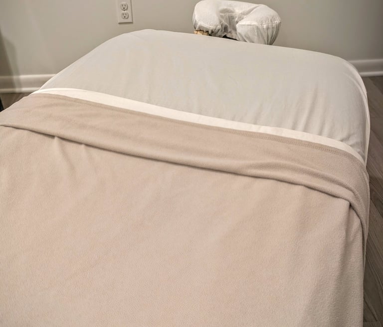 Massage therapy table with face cradle