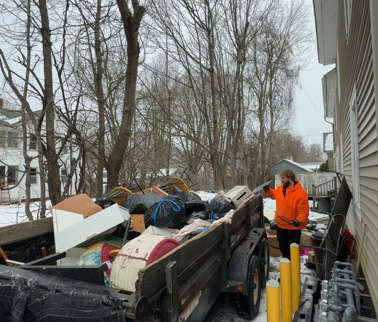 Estate cleanout in Belchertown MA clearing full property