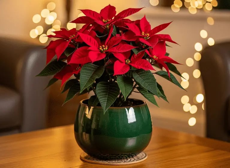 La flor de pascua (poinsettia)