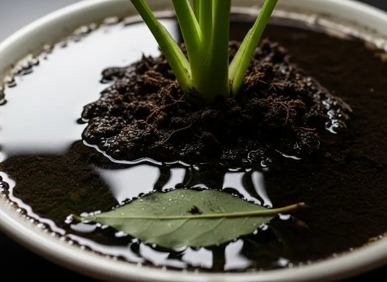 Error común: dejar la maceta sobre un plato lleno de agua estancada, que provoca pudrición de raíz