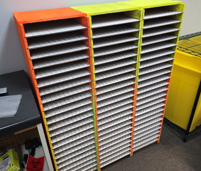 custom built shelves