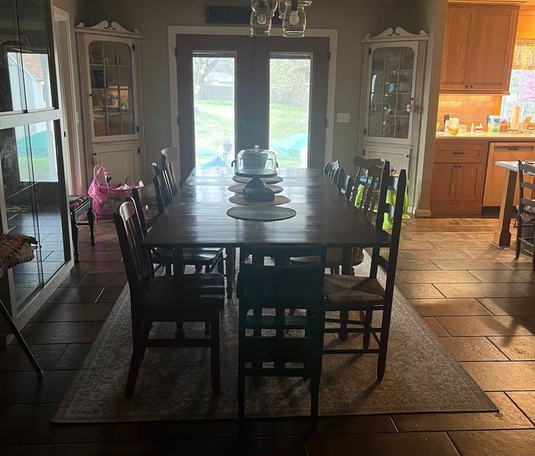 a remodeled dining room
