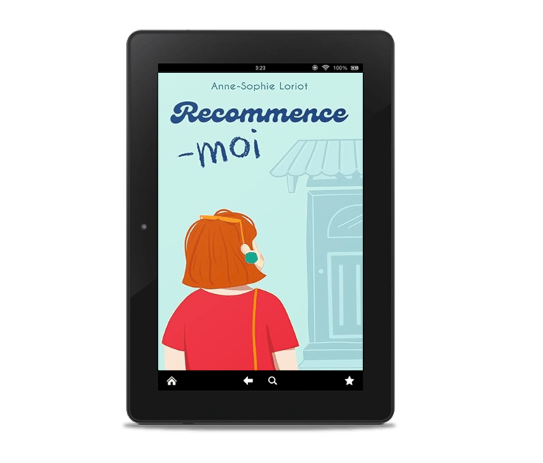 Mockup e-book "Recommence-moi", le nouveau livre d'Anne-Sophie Loriot, auteure.
