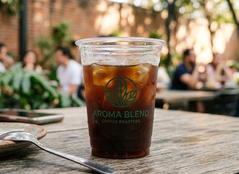 vaso desechable para café con logotipo