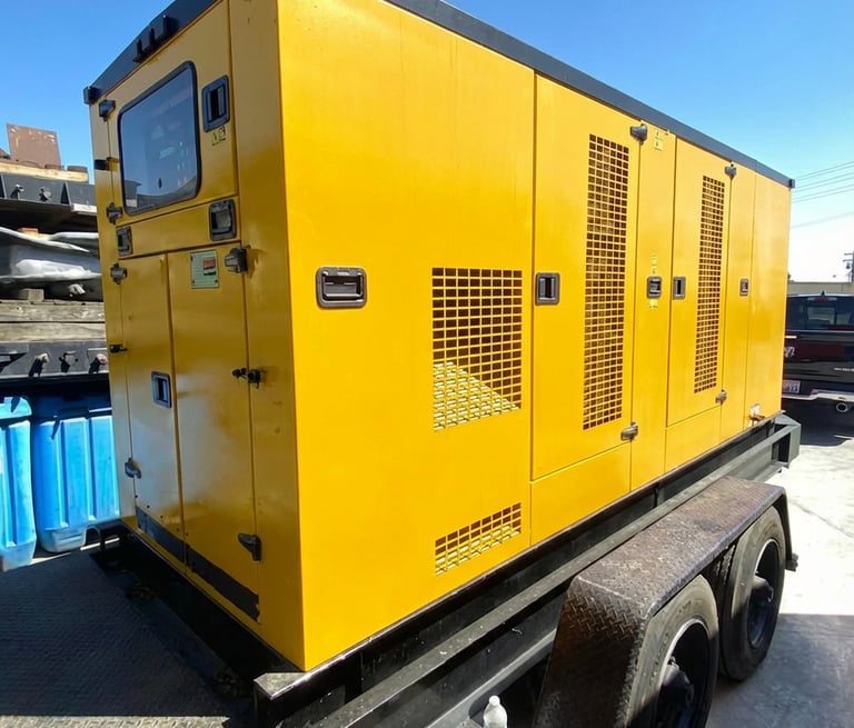 Yellow Generator Outside
