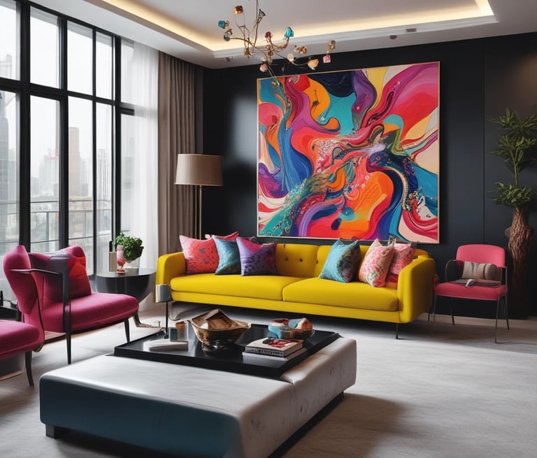 Bright living room with modern inventory