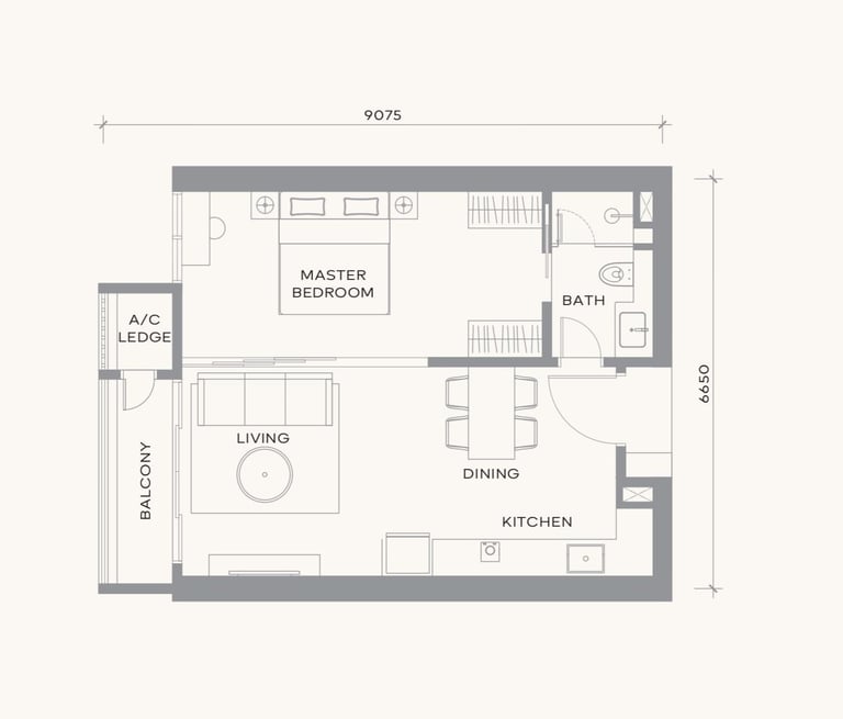 Layout Floor Plan Type B Khaya Residences Bangsar