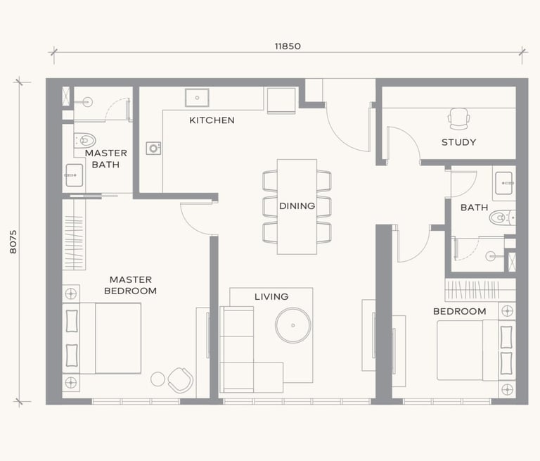 Layout Floor Plan Type F Khaya Residences Bangsar