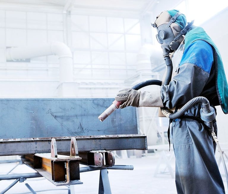 Sandblasting dengan Pasir Silika