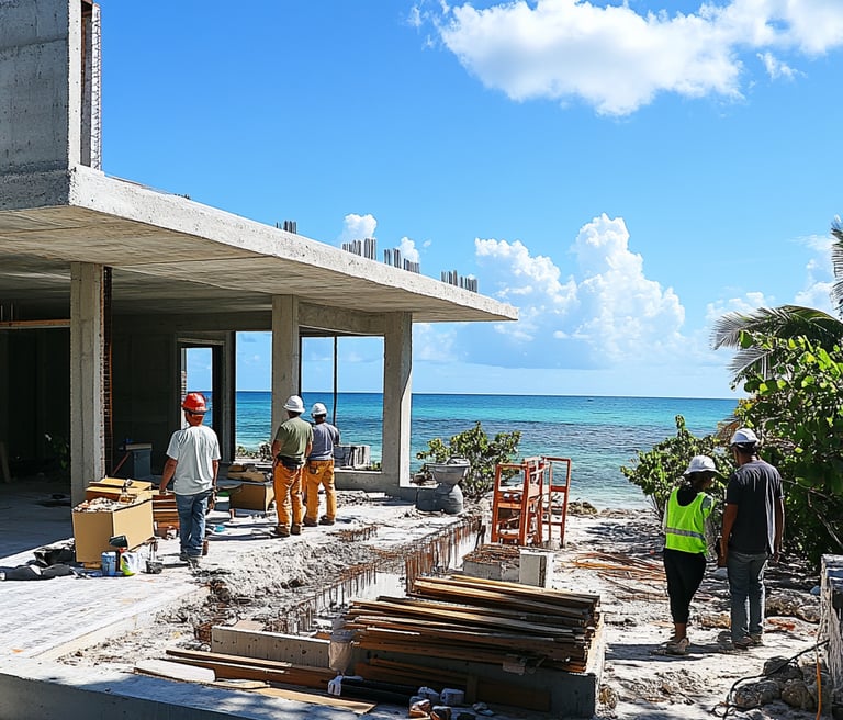 Proyecto de ampliación residencial frente al mar en Tulum