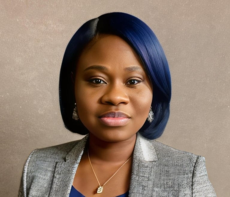 Lavette Minn, Certified AI in Healthcare Consultant and Brand Manager, wearing a gray blazer
