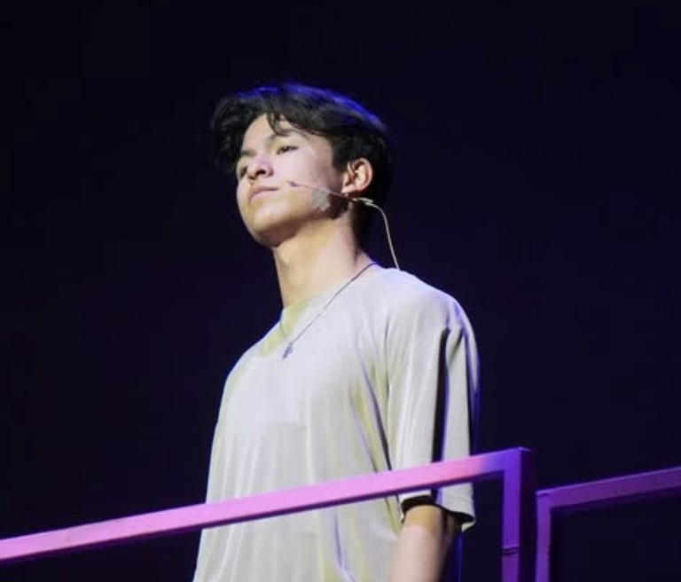 young male performer in musical theatre