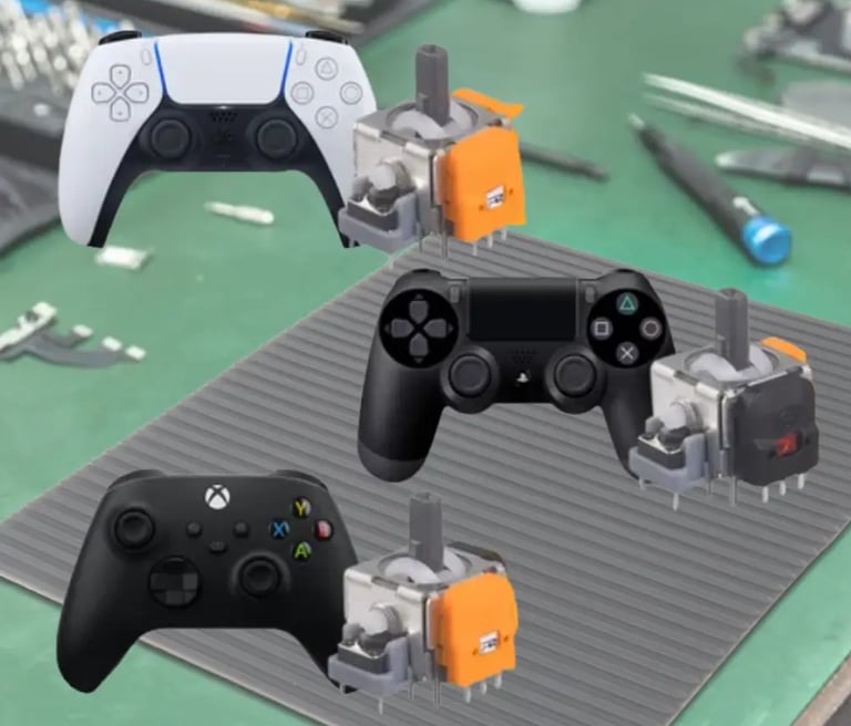 Reparación de joystick PlayStation por drift y fallas de botones en Capital Federal