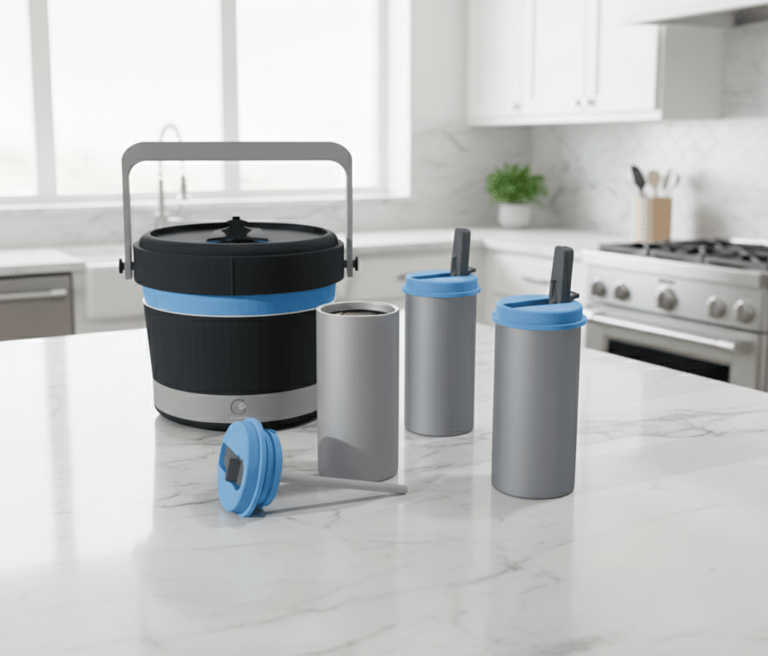 GuzzleMore drinking vessel with chambers removed on counter