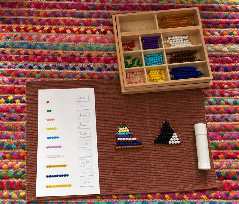 home education montessori maths material