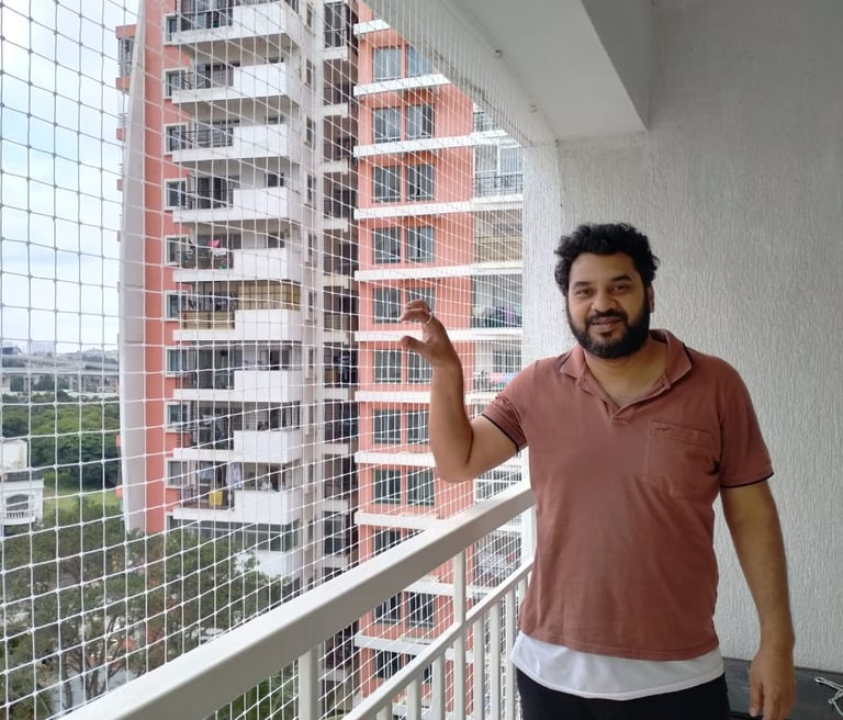 happy customer of arjilli enterprises in marol by pigeon nets