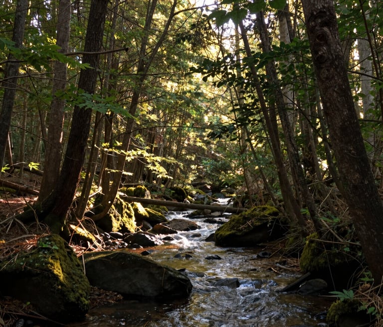 A serene navy-blue mountain range at dawn, symbolizing steady guidance in financial consulting.
