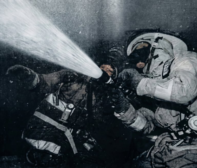 Thomas at the beginning of a nearly three decade career in the fire service. 