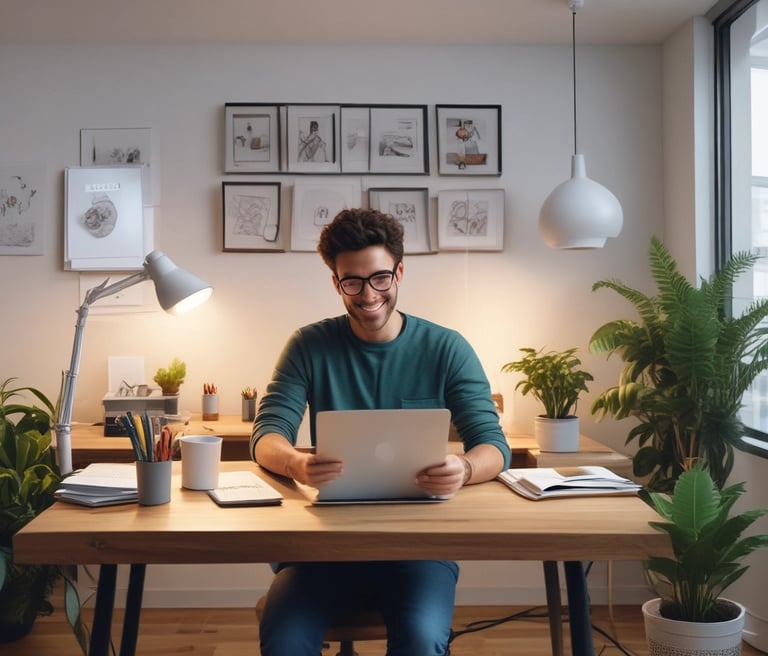 person holding laptop