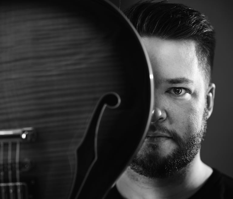 Emil Nordström, music producer, guitarist, and composer based in Vaasa, Finland.