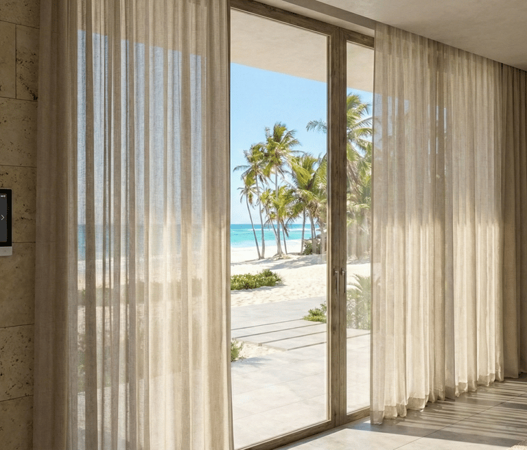 HavenVolt automated curtains palm Jumeirah villa